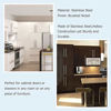 Picture of homdiy 30Pack Cabinet Pulls Brushed Nickel Kitchen Cabinet Handles 3-3/4In Hole Centers - HD201SN Stainless Steel Cabinet Hardware Handles for Bathroom, Bedroom,Wardrobe