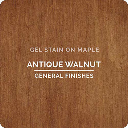 Picture of General Finishes Oil Base Gel Stain, 1/2 Pint, Antique Walnut