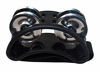 Picture of YMC Percussion FJS2S-BK Foot Tambourine with Steel Jingles, Black