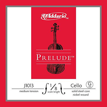 Picture of D'Addario Prelude Cello Single G String, 1/8 Scale, Medium Tension