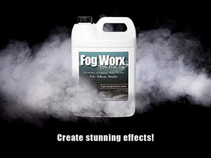 Picture of Fogworx Low Lying Fog Juice, Low lying Indoor-Outdoor Fog, Designed Fog Chillers, Ground Foggers and Low Lying Fog Generators, 1 Gallon