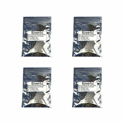 Picture of 100pcs Pre-soldered Micro Litz Wired Leads Pure White SMD Led 0603 + Muti-Resistor New