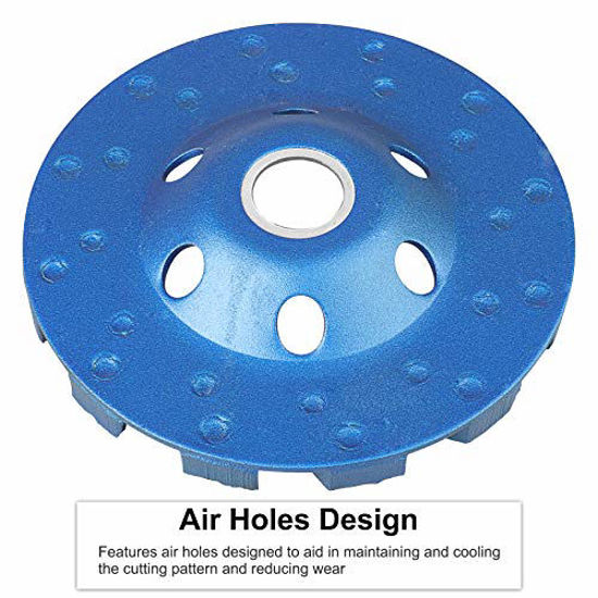Diamond Cup Grinding Wheel – 20/24 Segment Double-Row Disc For Concrete, Stone, Asphalt | Fits Angle Grinders & Polishers | 3 Sizes: 125mm, 150mm, 180mm