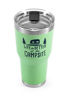 Picture of Camco Life is Better at The Campsite Stainless Steel 30 oz. Tumbler with Double Wall Insulation - Leak Proof Lid, Won't Sweat, Great For Hot and Cold Drinks - Green (53064)