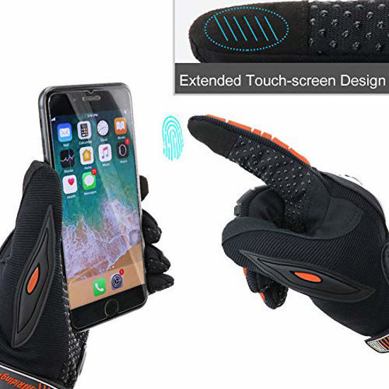 Full Finger Touchscreen Gloves for Motorbike Racing, COFIT Motorcycle Gloves 