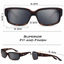 Picture of KastKing Skidaway Polarized Sport Sunglasses for Men and Women, Matte Demi Frame, Smoke Lens
