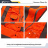 Picture of JKSafety 9 Pockets Class 2 High Visibility Zipper Front Safety Vest With Reflective Strips, Meets ANSI/ISEA Standards (Large, Orange)