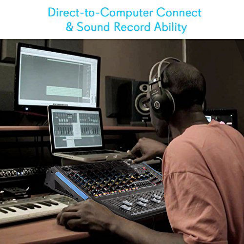 GetUSCart- 8-Channel Bluetooth Studio Audio Mixer - DJ Sound Controller ...