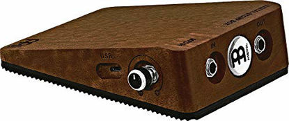 Picture of Digital Stomp Box for Multi-instrumentalists with Active Piezo Pickup - Create Rhythmic Patterns - 5 Programmed Samples Plus 1 Custom, Features Mahogany Body and Quarter-inch Input/Output Jacks