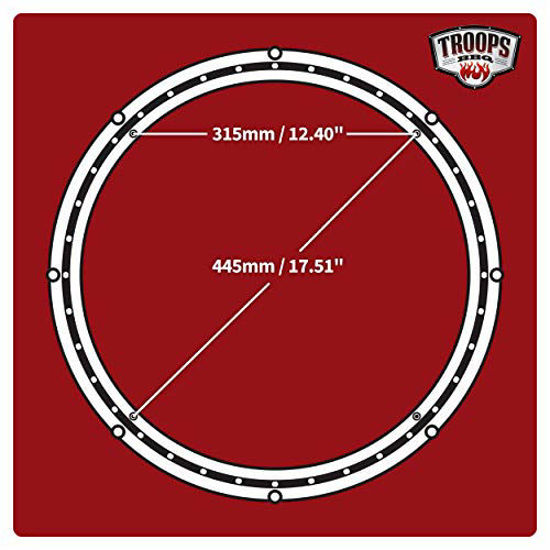 GetUSCart TROOPS BBQ Lazy Susan Turntable Ring HeavyDuty Aluminum