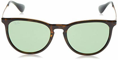 Picture of Ray-Ban Women's RB4171 Erika Sunglasses, Havana/Green, 54 mm