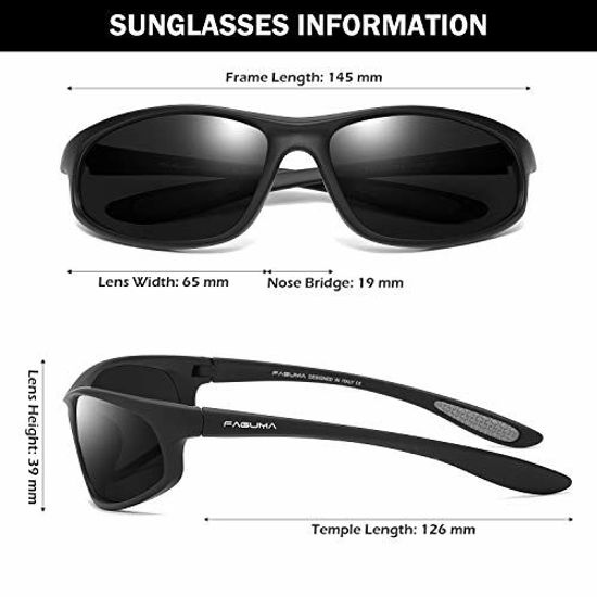 Picture of FAGUMA Polarized Sports Sunglasses For Men Cycling Driving Fishing 100% UV Protection