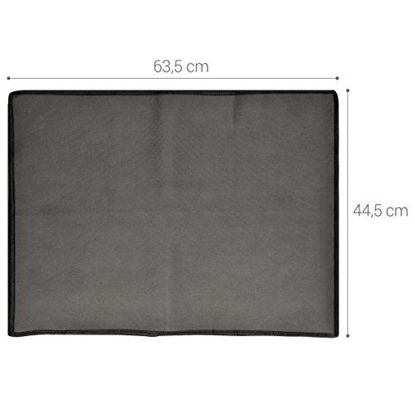 Picture of kwmobile Monitor Cover Compatible with 24-26" Monitor - Anti-Dust PC Monitor Screen Display Protector - Dark Grey