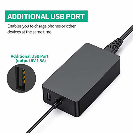 Surface Go Surface Book Tablet Surface Pro Charger 15V 2.58A 44W Surface Charger for Microsoft Surface Pro 3/Pro 4/Pro 5/Pro 6 Surface Laptop M3 I3 I5 I7 Surface Go Surface Book Tablet Surface Pro Charger 15V 2.58A 44W Surface Charger for Microsoft Surface Pro 3/Pro 4/Pro 5/Pro 6 Surface Laptop M3 I3 I5 I7