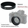 Picture of Screw-in Mount Metal Camera Lens Hood for Nikon NIKKOR Z DX 16-50mm F3.5-6.3 VR, Replace HN-40 Lens Hood Protector