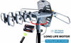 Picture of PBD Outdoor Digital Amplified HDTV Antenna, 150 Mile Motorized 360 Degree Rotation, Wireless Remote Control, 59FT RG6 Coax Cable, Coaxial Grounding Block, UHF VHF 1080P 4K, Support 2 TVs