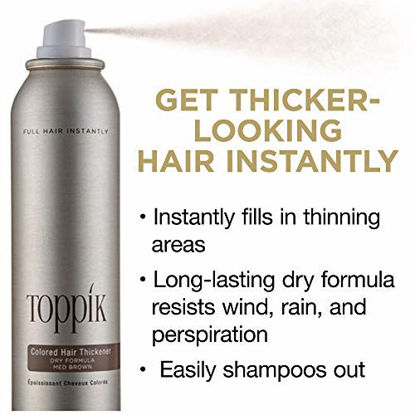 Picture of Toppik Colored Hair Thickener, Light Brown, 5.1 OZ