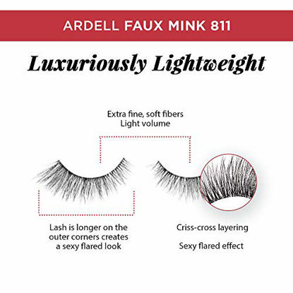 Picture of Ardell Faux Mink 811 Multipack Lightweight Lashes with Invisiband