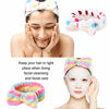 Picture of 8 Pack Spa Headband, Coral Fleece Makeup Headband Cosmetic Headband for Washing Face, Bow Headbands for Shower Terry Cloth Headbands for Women Facial Hair Band