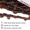 Picture of Niseyo 6 Packs Butterfly Locs Crochet Hair 12 Inch Pre Looped Distressed Locs Crochet Braids (12 Inch, T350)