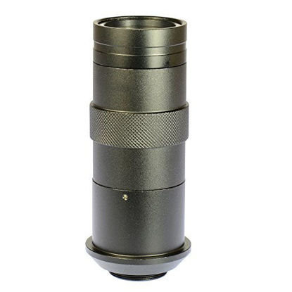 Picture of Monocular 8x-100x 43mm-150mm C-Mount Zoom Glass Lens for Industry Lab Microscope Camera