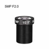 Picture of uxcell 12mm 5MP F2.0 FPV CCTV Camera Lens Wide Angle for CCD Camera