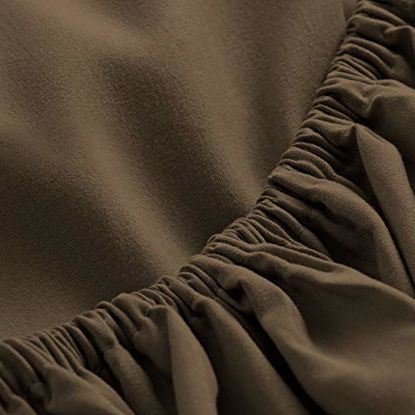Picture of Bare Home Split King Sheet Set - 1800 Ultra-Soft Microfiber Bed Sheets - Double Brushed Breathable Bedding - Hypoallergenic - Wrinkle Resistant - Deep Pocket (Split King, Cocoa)