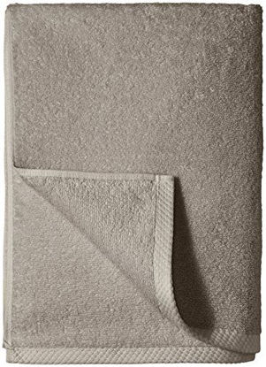 Picture of Amazon Basics Quick-Dry, Luxurious, Soft, 100% Cotton Towels, Platinum - Set of 2 Bath Sheets