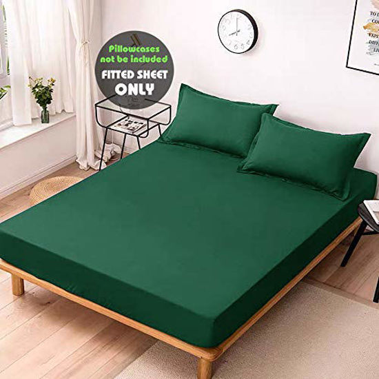 COSMOPLUS Fitted Sheet King Fitted Sheet Only（No Flat Sheet or Pillow Shams）4... 