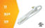 Picture of SlimLine 2237 Flat Plug Extension Cord, 2-Wire, 13-Foot, White