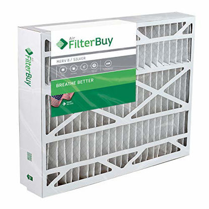 Picture of FilterBuy 14.5x27x5 Trane American Standard BAYFTFR14M2 FLR06078 Compatible Pleated AC Furnace Air Filters (MERV 8, AFB Silver). 2 Pack.