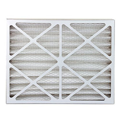 Picture of FilterBuy 18x25x4 MERV 8 Pleated AC Furnace Air Filter, (Pack of 4 Filters), 18x25x4 - Silver