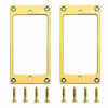 Picture of 2PCS ShareGoo Metal Flat Humbucker Cover Electric Guitar Pickup Frame Mounting Ring with Screws (Glod)
