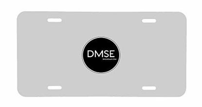 Picture of DMSE Wholesale White Blank Metal Aluminum Automotive License Plate Plates Tag for Custom Design Work - 0.025 Thickness/0.5mm - US/Canada Size 12x6 (White)