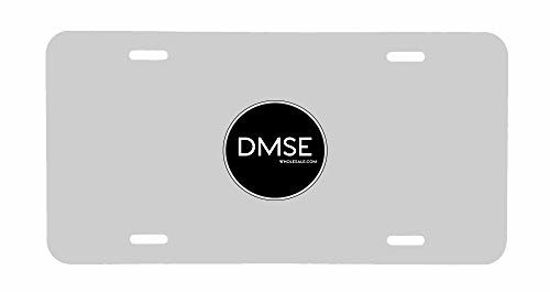 Picture of DMSE Wholesale White Blank Metal Aluminum Automotive License Plate Plates Tag for Custom Design Work - 0.025 Thickness/0.5mm - US/Canada Size 12x6 (White)