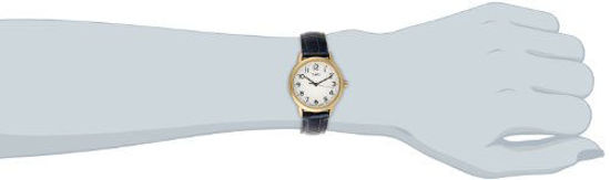 Picture of Timex Womens T2N954 South Street Blue Croco Pattern Leather Strap Watch