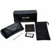 Picture of Joopin Semi Rimless Polarized Sunglasses Women Men Retro Brand Sun Glasses with Case (Matte Black Frame Black Lens)