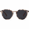 Picture of SOJOS Classic Retro Round Polarized Sunglasses UV400 Mirrored Lens SJ2069 ALL ME with Grey Tortoise Frame/Grey Lens with Rivets