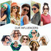 Picture of SOJOS Classic Retro Round Polarized Sunglasses UV400 Mirrored Lens SJ2069 ALL ME with Grey Tortoise Frame/Grey Lens with Rivets