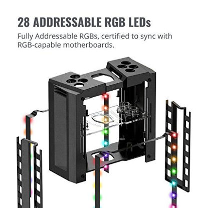 Picture of Cooler Master MasterAir MA410M Addressable RGB CPU Air Cooler w/ Independently LEDs, 4 Continuous Direct Contact 2.0 Heatpipes, Aluminum Fins, Push-Pull, Dual MF120R 120mm Fans, AMD Ryzen/Intel1151