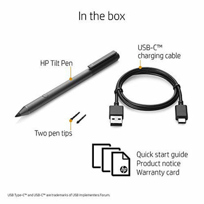 Picture of HP Tilt Pen for Windows 10 devices with ink capability and touch screen with digitizer (Dark Ash Silver)