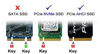 Picture of Sintech Nvme PCIe,M.2(NGFF) M Key SSD to PCI-e X1 Adapter Card,Compatible for Samsung 960 970 Evo