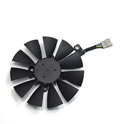 Picture of inRobert PLD09210S12HH Video Card Cooling Fan for ASUS Strix R9 390X 390 RX480 RX580 GTX 980Ti 1060 1070 1080 Graphic Card (Fan-C(4pin))