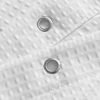 Picture of Small RV Shower Curtain Waffle Weave 36 x 64 Inches - 230GSM Heavy Fabric, Water Repellent, Washable, White, 36x64