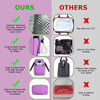 Picture of KIPBELIF Insulated Lunch Bags for Women - Large Tote Adult Lunch Box for Women with Shoulder Strap, Side Pockets and Water Bottle Holder, Purple, Normal Size
