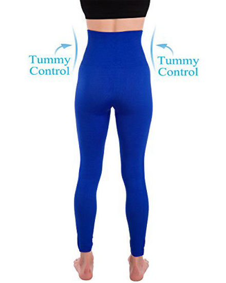 GetUSCart- Homma Activewear Thick High Waist Tummy Compression Slimming  Body Leggings Pant (X-Large, Royal)