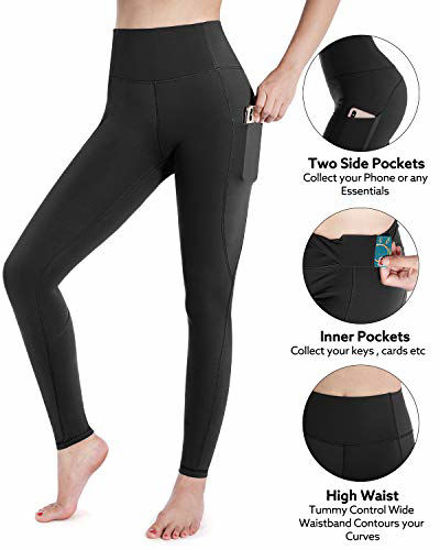 STYLEWORD Womens Leggings High Waist Yoga Pants Tummy Control Workout Running Gym Leggings