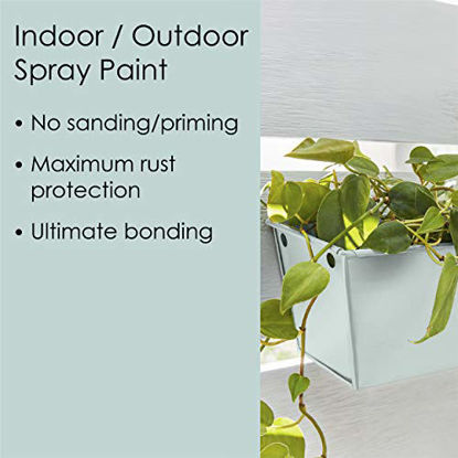 Picture of Krylon K02797007 Fusion All-In-One Spray Paint for Indoor/Outdoor Use, Matte Vintage Blue