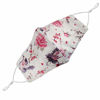 Picture of Washable Face Mask with Adjustable Ear Loops & Nose Wire - 3 Layers, Made in USA (Pink Bird Floral)
