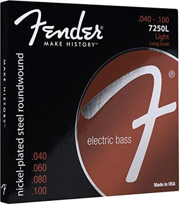 Picture of Fender 7250 Nickel-Plated Steel Roundwound Bass Guitar Strings (0737250403)
